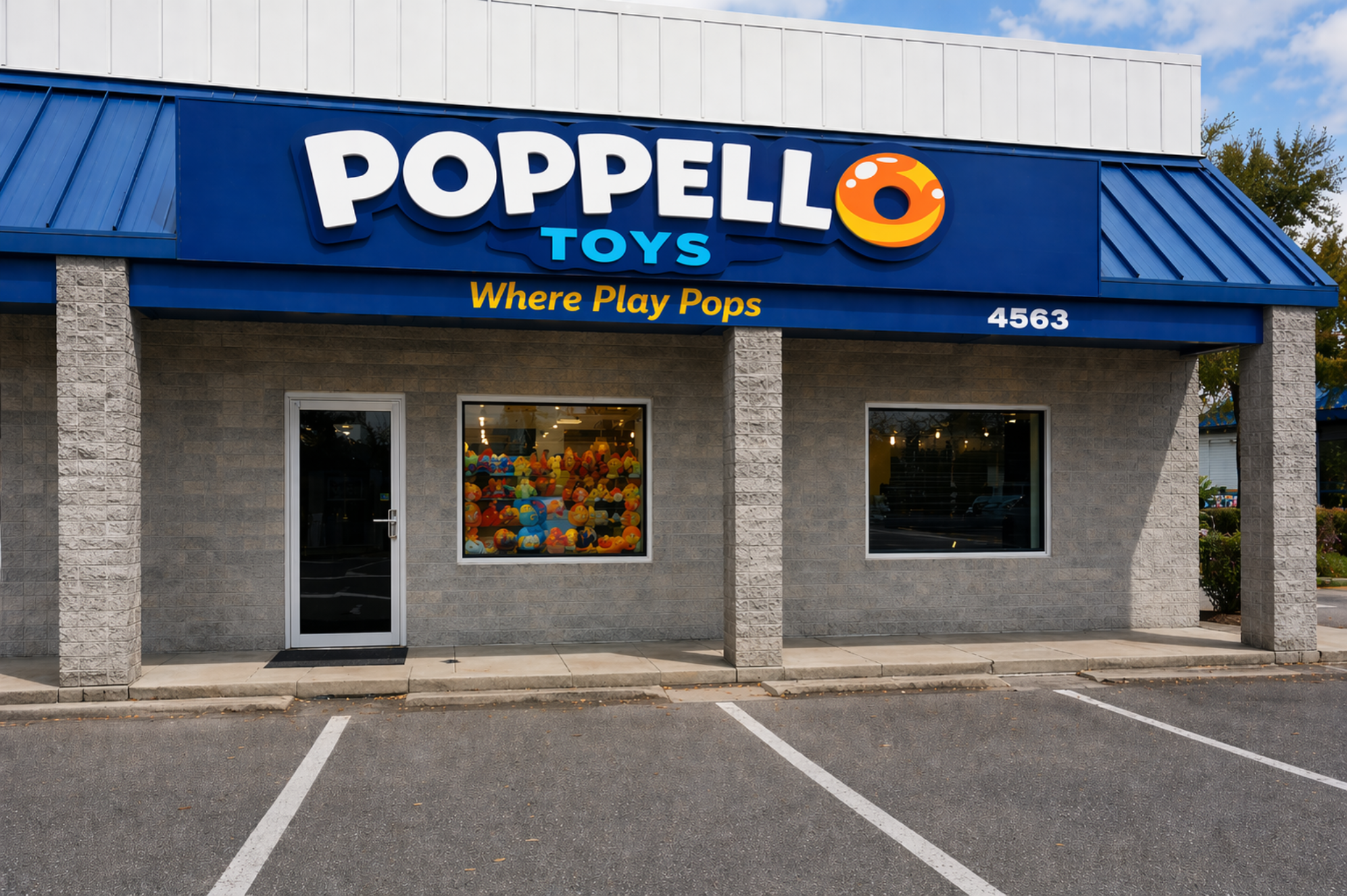Poppello Toys storefront exterior in Sarasota